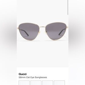 Gucci 58mm cat eye sunglasses